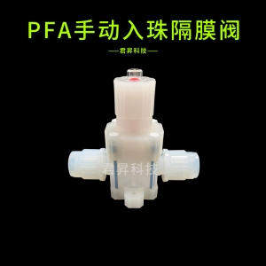 pfa手动入珠隔膜阀